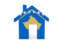 Kosovo. Home icon. Download icon.