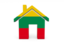 Lithuania. Home icon. Download icon.