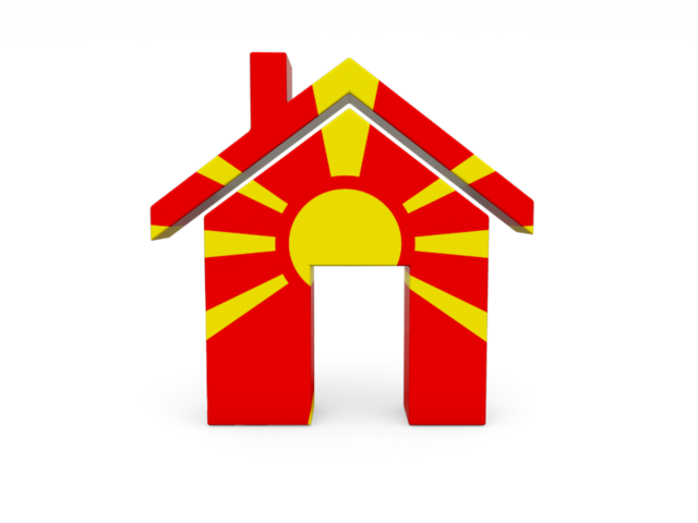 Иконка-домик. Скачать флаг. Македония