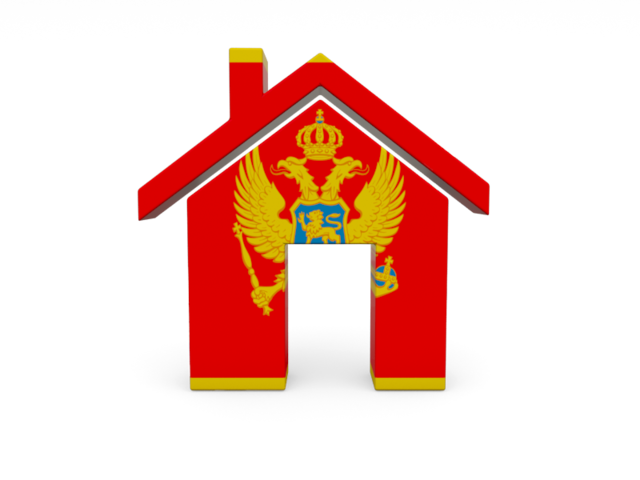 Иконка-домик. Скачать флаг. Черногория