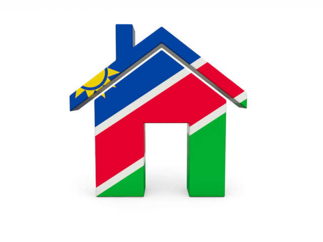 Home icon. Download flag icon of Namibia at PNG format