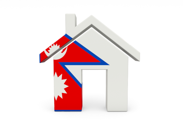 Иконка-домик. Скачать флаг. Непал