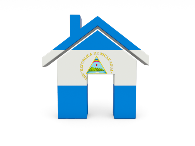 Иконка-домик. Скачать флаг. Никарагуа