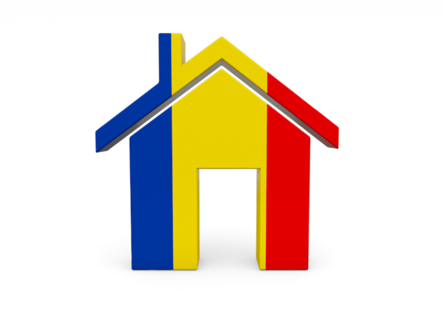 Иконка-домик. Скачать флаг. Румыния