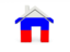 Russia. Home icon. Download icon.