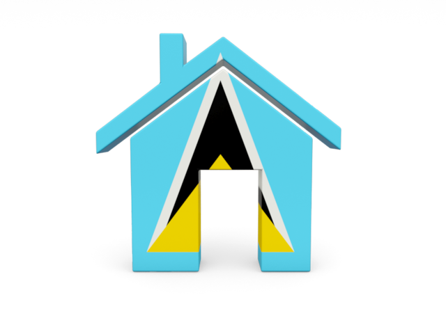 Home icon. Download flag icon of Saint Lucia at PNG format