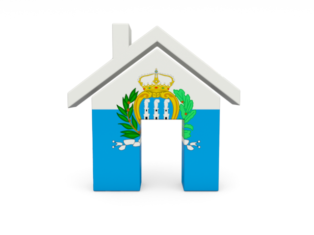 Иконка-домик. Скачать флаг. Сан-Марино