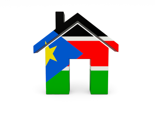 Иконка-домик. Скачать флаг. Южный Судан