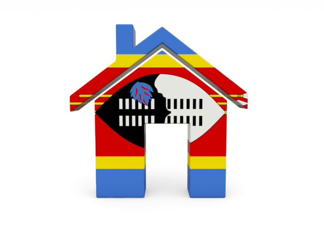 Иконка-домик. Скачать флаг. Свазиленд