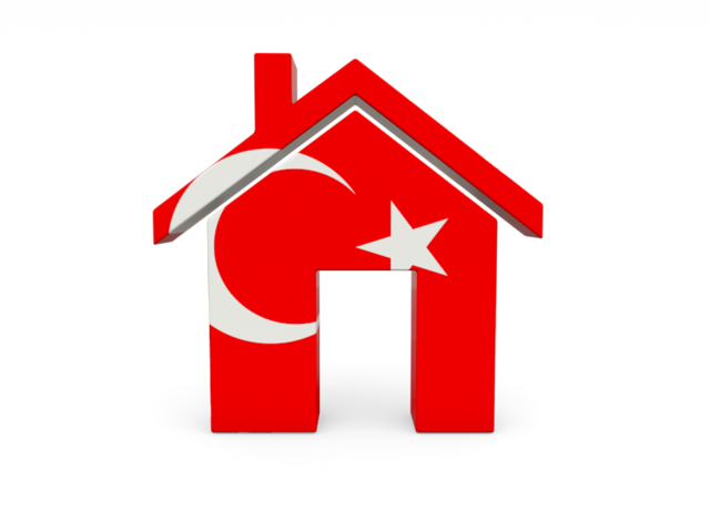 Иконка-домик. Скачать флаг. Турция