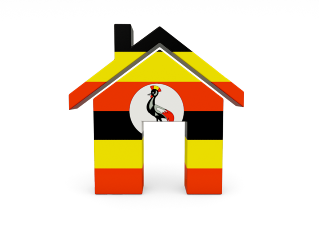 Home icon. Download flag icon of Uganda at PNG format