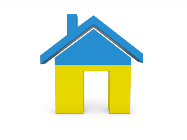 Home icon. Download flag icon of Ukraine at PNG format