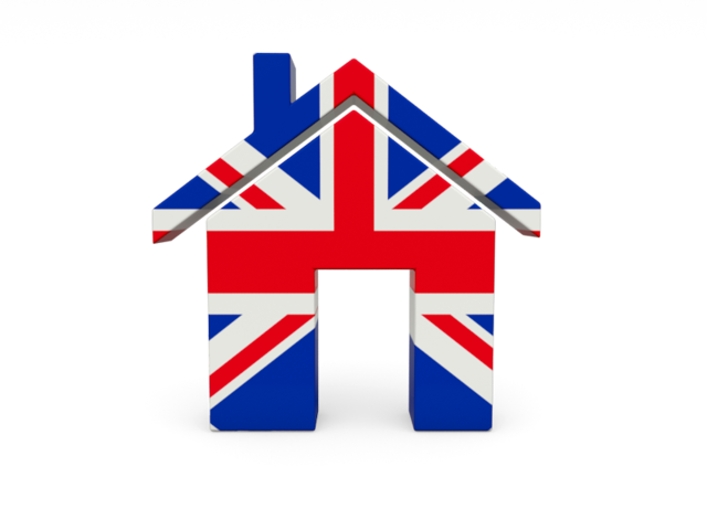 Иконка-домик. Скачать флаг. Великобритания