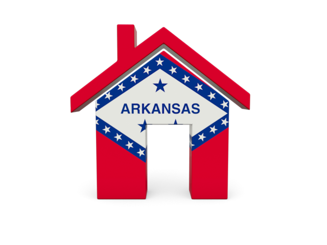 Home icon. Download flag icon of Arkansas