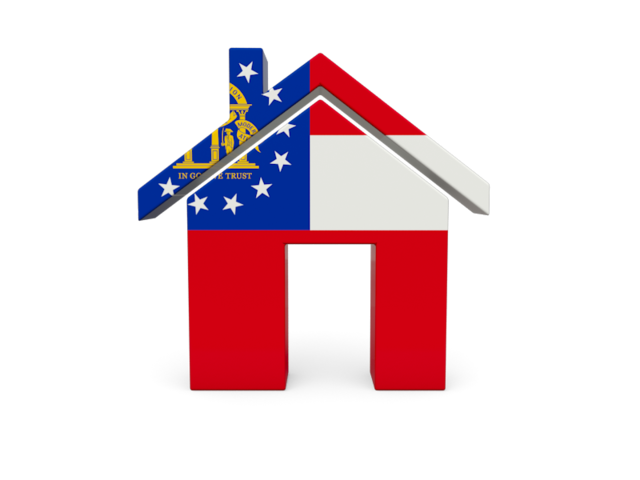 Home icon. Download flag icon of Georgia