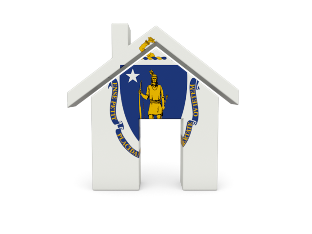 Home icon. Download flag icon of Massachusetts