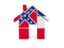 Flag of state of Mississippi. Home icon. Download icon