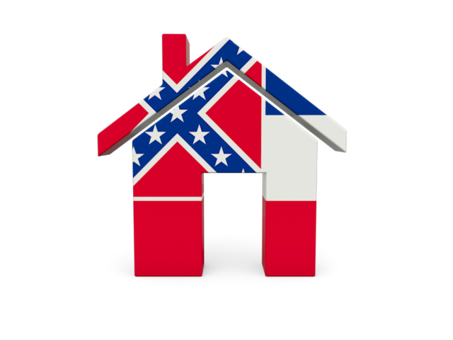 Home icon. Download flag icon of Mississippi
