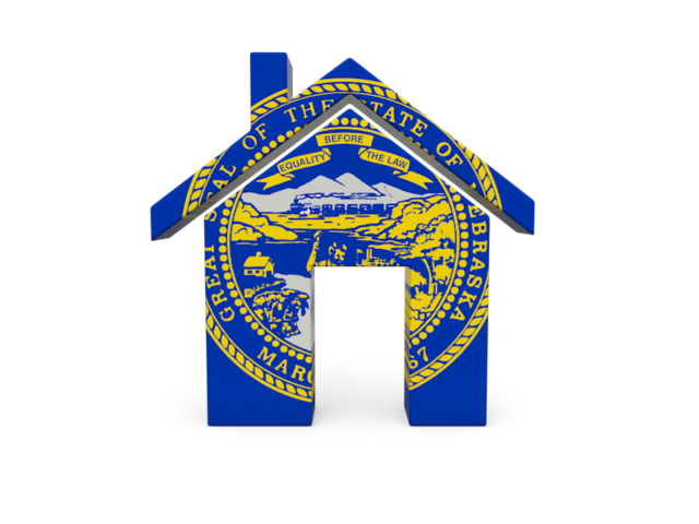 Home icon. Download flag icon of Nebraska