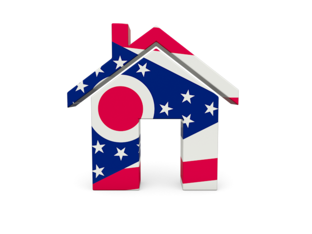 Иконка-домик. Загрузить иконку флага штата Огайо