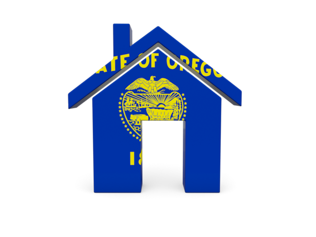 Home icon. Download flag icon of Oregon