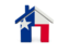 Flag of state of Texas. Home icon. Download icon