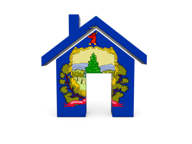 Home icon. Download flag icon of Vermont