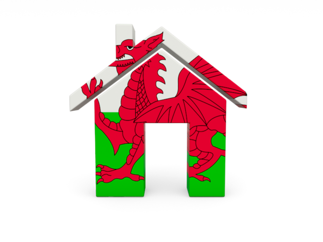 Иконка-домик. Скачать флаг. Уэльс