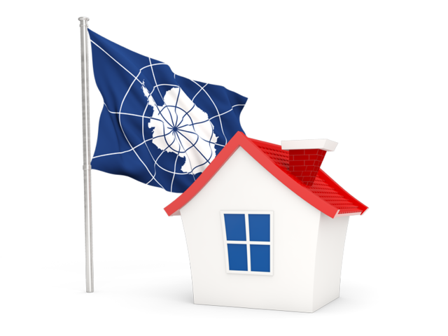 House with flag. Download flag icon of Antarctica at PNG format