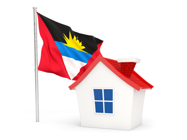 House with flag. Download flag icon of Antigua and Barbuda at PNG format