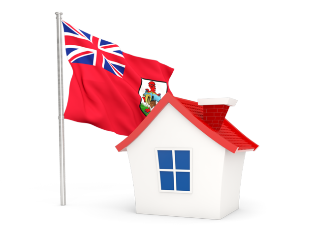 House with flag. Download flag icon of Bermuda at PNG format