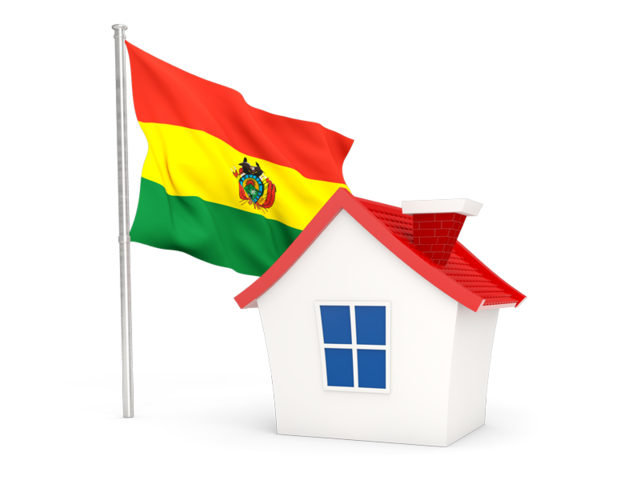 House with flag. Download flag icon of Bolivia at PNG format