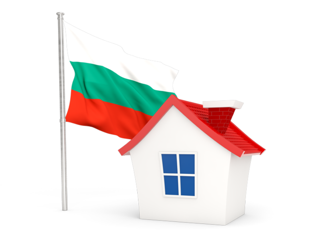 House with flag. Download flag icon of Bulgaria at PNG format
