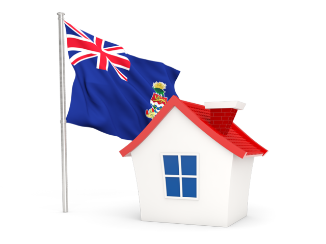 House with flag. Download flag icon of Cayman Islands at PNG format