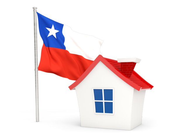 House with flag. Download flag icon of Chile at PNG format