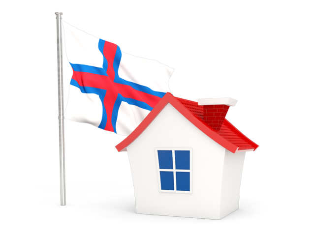 House with flag. Download flag icon of Faroe Islands at PNG format
