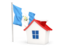 Guatemala. House with flag. Download icon.