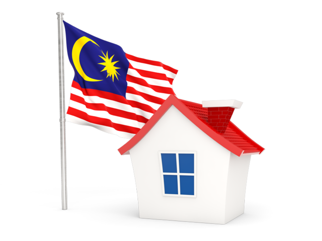 Домик с флагом. Скачать флаг. Малайзия