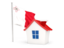 Malta. House with flag. Download icon.