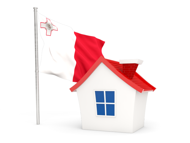 House with flag. Download flag icon of Malta at PNG format