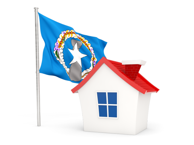 House with flag. Download flag icon of Northern Mariana Islands at PNG format