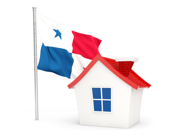 House with flag. Download flag icon of Panama at PNG format