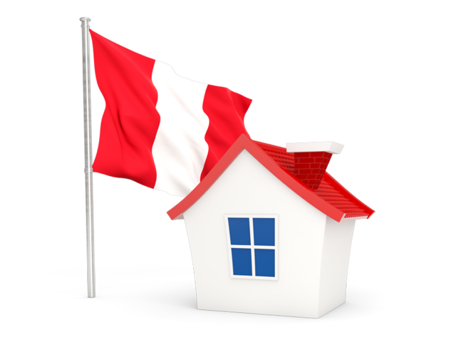 House with flag. Download flag icon of Peru at PNG format