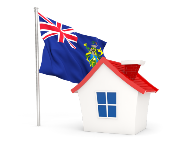 House with flag. Download flag icon of Pitcairn Islands at PNG format