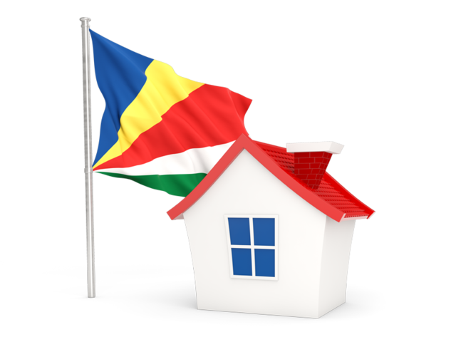 House with flag. Download flag icon of Seychelles at PNG format