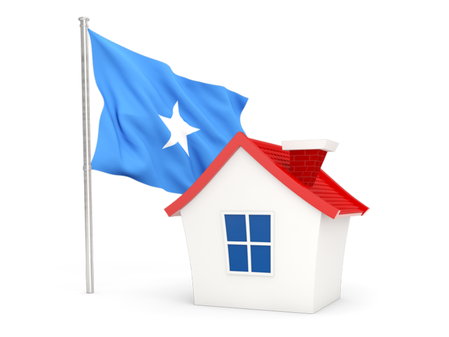 House with flag. Download flag icon of Somalia at PNG format