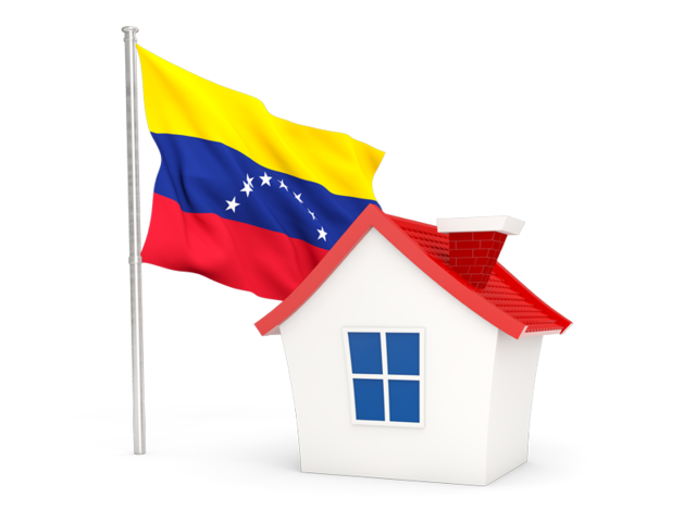 House with flag. Download flag icon of Venezuela at PNG format