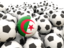 Algeria. Lots of footballs. Download icon.