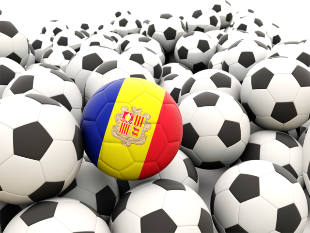 Lots of footballs. Download flag icon of Andorra at PNG format