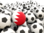 Bahrain. Lots of footballs. Download icon.